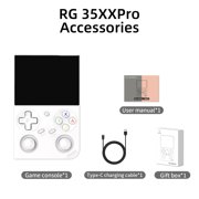 RG 35XXPro Handheld Game Consoles Linux 64-bit System Portable Pocket Arcade Support 30+ Simulators WiFi Bluetooth HD Output White
