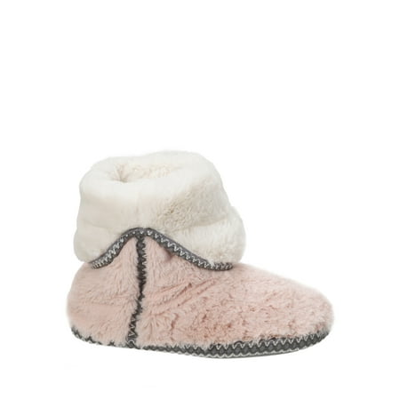 Dearfoams - Women's Faux Fur Foldown Boot Slippers - Walmart.com