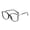 Black, variant on Black Women'S Black Frame Blue Light Blocking Reading Glasses Stylish Oversized Design For Digital Screen Use