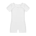 thumbnail image 3 of Linjinx Kids Boys Girls Basic Slim Fit Ballet Dancewear Gymnastics Leotard Unitard Athletic Workout White 4, 3 of 10
