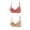 Khaki, variant on Itsame 2PC Bras for Women's Full Support Everyday Casual Bra Set Tie Back Wireless Comfort Bralette Beige Size 38