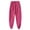 Hot Pink, variant on Lovskoo Women's Lightweight Puffer Pants Cotton Quilted Winter Loose Pockets with High Waisted Plush and Thick Warm Cotton Pants Black
