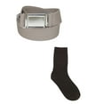 thumbnail image 4 of CTM Kids' Magnetic Buckle Elastic Belt  and Cotton Socks Uniform Set, 4 of 4