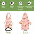thumbnail image 6 of Fotbe Pink Cockatoo Birds Print Small Dog Sweater Hoodies Pet Grey Hooded Soft Fleece Sweatshirts with Pocket Fall Winter Puppy Cat Sweaters Warm Clothes-Small, 6 of 7