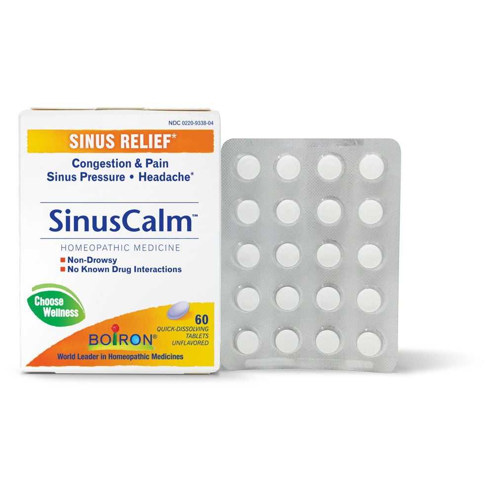 Boiron Sinuscalm Sinus Relief Medicine, 60 Tablets