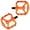 Orange, variant on JZROCKER Nylon Fiber Bicycles Flat Pedals Sealed Bearing Cycling Platform Pedals