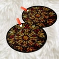 thumbnail image 3 of Autumn Leaves Mandala Ornament Suncatcher, Fall Window Hanging Panel, Gothic Floral Rose Window Style, Harvest Glass Art Decor, 2025, Holiday 2025, Holiday Decoration, Seasonal, 3 of 5