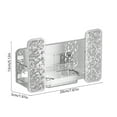 thumbnail image 3 of Wall Mounted Pot Lid Holder Rack | No Drill Kitchen Storage Shelf for Lids & Cutting Boards | Space Saving Drainage Design | Clear Glacier Style Plastic Organizer, 3 of 6