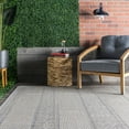 thumbnail image 6 of nuLOOM Leigh Ethnic Stripes Indoor/Outdoor Area Rug, 3' 6" x 5', Leigh Light Grey, 6 of 6