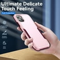 thumbnail image 7 of for iPhone 11 Pro Max Case, Phone Case Heavy Duty 2 in 1 Full Body Rugged Shockproof Hybrid Hard PC Soft TPU Bumper Drop Protective Girls Women Boy Men Covers for iPhone 11 Pro Max, Pink+Rose, 7 of 7