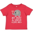 thumbnail image 3 of Inktastic My Aunt and Uncle Love Me Niece Nephew Elephant Boys or Girls Toddler T-Shirt, 3 of 5