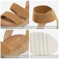 thumbnail image 3 of Sandalia DREAM PAIRS REED-1 Plataforma Cuña 6 cm Camel Talla 7, 3 of 6