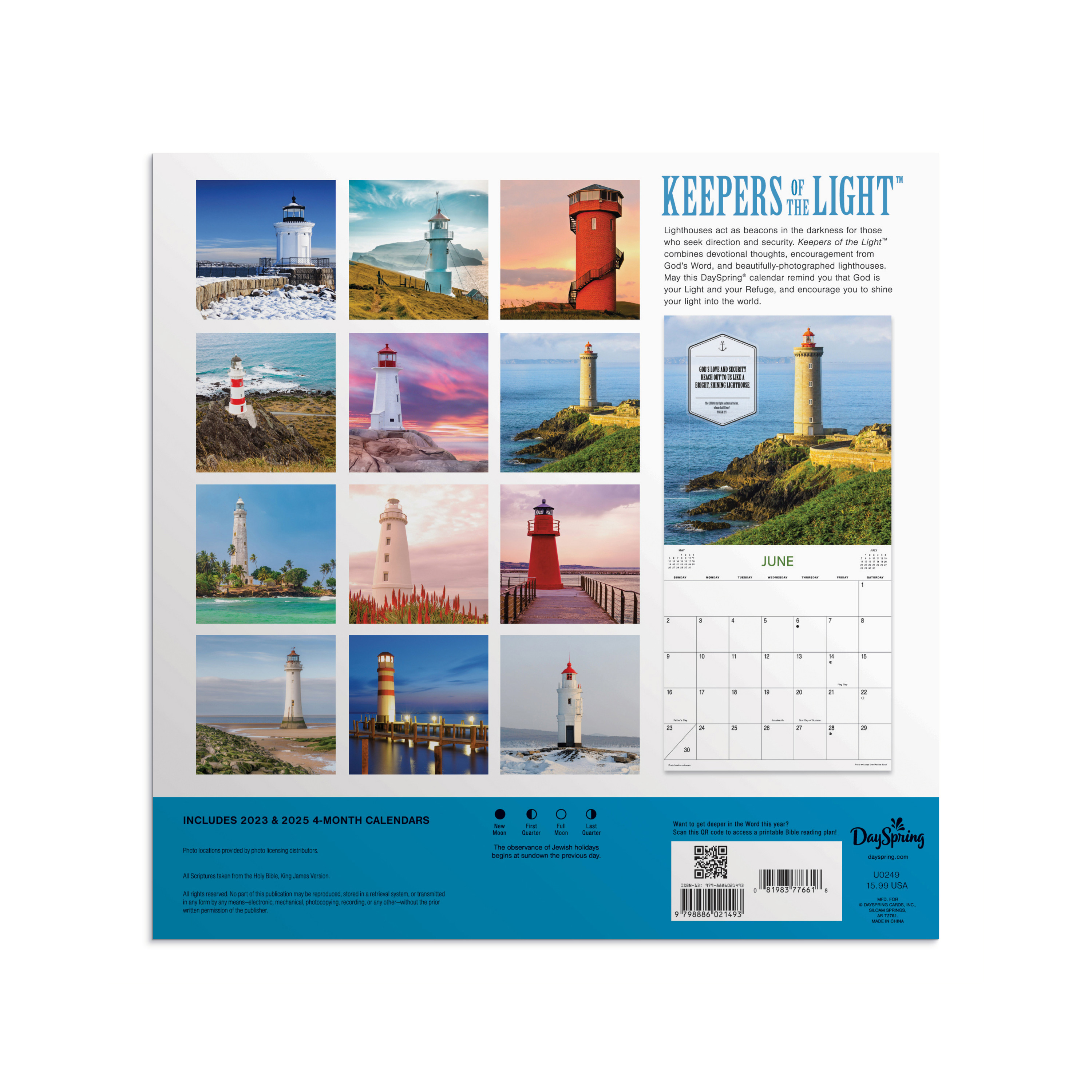 DaySpring - Keepers of the Light 2024 Wall Calendar - Featuring Scripture  from the King James Bible: A 2024 Inspirational DaySpring Calendar -  Walmart.com