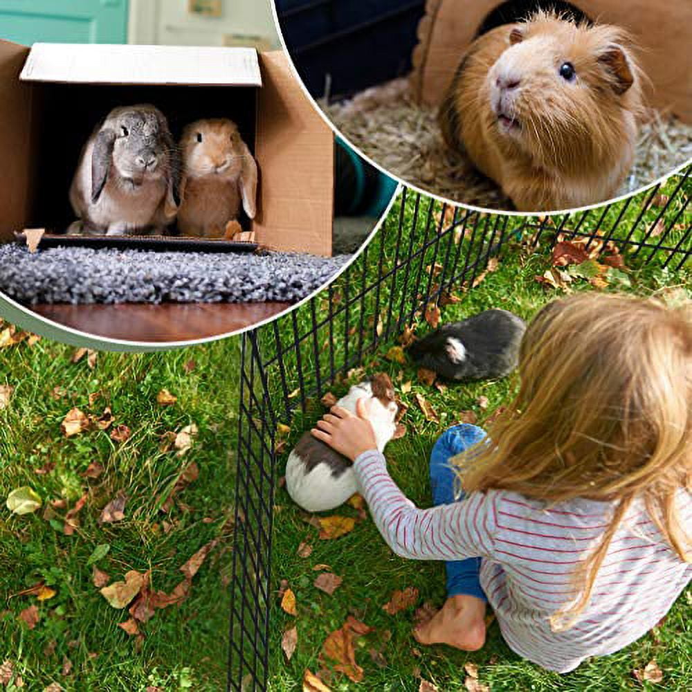 Bestpet 42"H Dog Playpen, Black, 8 Panel