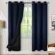 thumbnail image 1 of Cortinas opacas Levamdar 100 % con aislamiento térmico para dormitorio forro negro 42 x 63 pulgadas beige 2 paneles, 1 of 8
