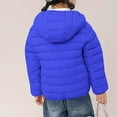 thumbnail image 5 of TFEOQRY Teen Boys Girls Parkas Padded Coats 3-16 Years Children's Fashion Solid Color Lightweight Down Cotton Jacket Long Sleeved Hooded Casual Jacket/Jacket Blue, 5 of 6