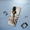 thumbnail image 5 of DistinctInk Tough Case for Apple iPhone 15 (6.1" Screen), Compatible with MagSafe Charging - Valentine's Day Brittany, 5 of 6