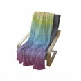 thumbnail image 4 of Vintage Rainbow Soft Flannel Fleece Throw Blanket, Abstract Lines Colors Grunge Old Fashioned Stripes Graphic, Cozy Plush for Indoor and Outdoor Use, 70" x 90", Multicolor, by Ambesonne, 4 of 6