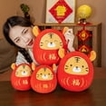 thumbnail image 2 of LIWEN Stuffed Tiger Doll Adorable Delicate Fine Stitching 2022 New Year Symbol Tiger Plush Toy for Home Decor, 2 of 8