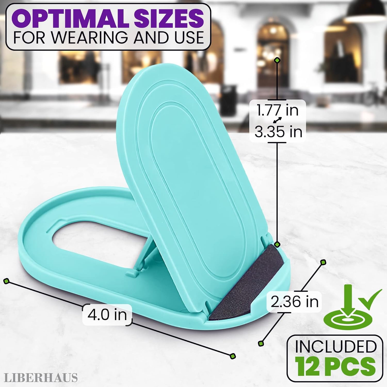 12 Pcs Cell Phone Stand for Desk – Stable Cell Phone Holder Bulk Pack, Adjustable Design with Silicone Pads, Fits 4–7.9" Devices – Cellphone Stand for Desk with Anti-Slip Base & Secure Positioning