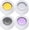 Purple, Yellow, White, Grey, variant on 4pcs Shower Head Flow Restrictor, 1.5/1.8/2.5/3.0 GPM Shower Head Water Saver, Plastic, 0.56 0.54 0.21 in, Universal Size, 14mm Connector