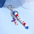 thumbnail image 1 of Acrylic Letter Beaded Keychain Pendant, 1 of 5
