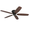 thumbnail image 1 of Honeywell Glen Alden 52" Indoor Low Profile Ceiling Fan with Pull Chain, Oil Rubbed Bronze, 1 of 12