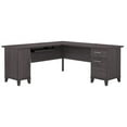 thumbnail image 1 of Bowery Hill Bureau Transitionnel en L de 72 Po avec Rangement, Gris Orage, 1 of 7