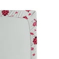 thumbnail image 2 of Ambesonne Cartoon Fitted Sheet, Dragonfly Ladybugs Hearts, Full Size, White Pink, 2 of 2