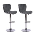 thumbnail image 1 of Bancos de Bar HOMEMAKE FURNITURE 2 piezas Giratorio Verde Altura Ajustable, 1 of 3