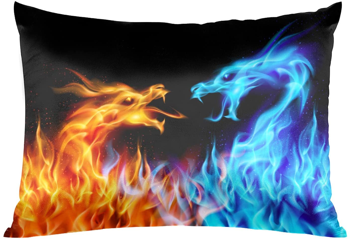Wings of Fire Dragon Pillowcase Queen Size Silky Soft Zip Pillow Protector Cover 