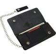 thumbnail image 6 of Leather Motorcycle Trucker Biker Chain Wallet With Inside Zipper Black Eagle!!!, 6 of 9