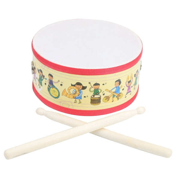 Kid Hand Drum Set, Long Service Life Wood Drum, Fine Workmanship Non- For Children Musical Instrument Lovers Christmas Gifts Practice