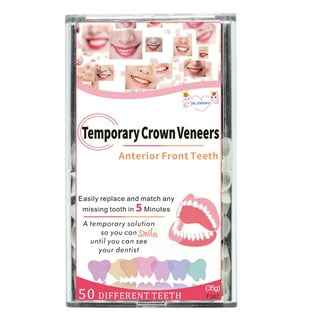120pcs Dental Temporary Crown Front Teeth Fake Teeth Veneer Tooth  Replacement
