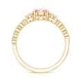 thumbnail image 3 of Rosec Jewels Designer IGI Certified Lab Grown Pink Diamond Engagement Ring 1 Ct - Fancy Pink Color and VS1 Clarity - Pink White Diamond Ring, 14K Yellow Gold, US 3.50, 3 of 9
