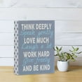 thumbnail image 2 of Barnyard Designs 'Think Deeply Speak Gently Love Much' Box Wall Art Sign, Primitive Country Farmhouse Home Decor Sign With Sayings, 6" x 8", 2 of 6