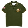thumbnail image 2 of USA 250th Anniversary Polo Shirt Men Patriotic Eagle Graphic Casual Short Sleeve Button Polo America 250 Merchandise, 2 of 5
