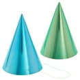 thumbnail image 6 of BLUE PANDA Party Hats - 50 Pack, Metallic Blue/Green/Gold/Silver/Hot Pink, Cone - Bulk Set for Kids & Adults, 6 of 8