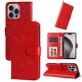 thumbnail image 1 of Funda tipo cartera GANGXUN para iPhone 16 Pro , diseño girasol, cuero PU, soporte, cierre magnético, tarjetero, 1 of 5