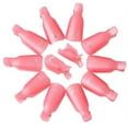 thumbnail image 4 of Plastic Acrylic Nail Art Soak Off Cap Clip, 10PC UV Gel Polish Remover Wrap Tool (Pink), 4 of 5