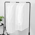 thumbnail image 4 of Garment Covers Transparent Waterproof Dustproof Protection Clothes Covers Universal Clothes Rack Protector Garment Covers for Shirt Suits Coats Clothes 30x120x50CM, 4 of 5