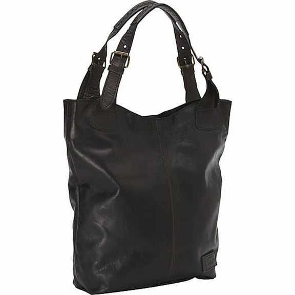 Sharo Classic Leather Soft Leather Black Hobo Tote Handbag