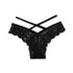 thumbnail image 1 of Braguitas sexy de mujer con tanga cruzada, encaje calado y transpirables - Poliéster y algodón, tallas S-XL, diseño de cintura baja para uso diario/deportivo, 1 of 4