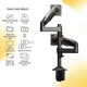 thumbnail image 2 of NB Ergonomic Soporte para 2 Monitores de 17"-35" |  Ajustable con Giro, 2 of 8