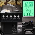 thumbnail image 3 of xinxixnxx Multifunctional USB Mini Aquarium Fish Tank Aquarium with LED Lamp LCD Display Screen Clock Storage Box Fish Tank Aquarium White, 3 of 6