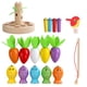 thumbnail image 3 of Juguete Montessori de cosecha de zanahorias, juguete de madera para desarrollar habilidades motoras finas y prácticas. Juego 3 en 1, 3 of 7
