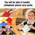 thumbnail image 5 of 20 Pcs Coloured Cellophane Sheets for Crafts Vibrant Colored Plastic Sheets for DIY Arts and Decoration Versatile and Easy to Use, 5 of 5