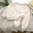 thumbnail image 2 of YunPes Fuzzy 2 Piece Outfit for Toddler Warm Thermal Pullover Tops Pants Suit Boys Girls Winter Cozy Soft Trendy&nbsp;Clothes Sets, 2 of 9