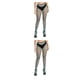 thumbnail image 2 of Jumpingount 1 Pair Fashionable Suspender Pantyhose Socks Comfortable Absorption Tights Fishnet Touch to Hole Breathable Design Sweat Type2 NO2, 2 of 6