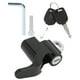 thumbnail image 1 of Cerradura de gancho de seguridad para casco de motocicleta con 2 llaves, orificios para tornillos de 6mm, aleación de aluminio antirrobo para motos y scooters Jadeshay A, 1 of 8